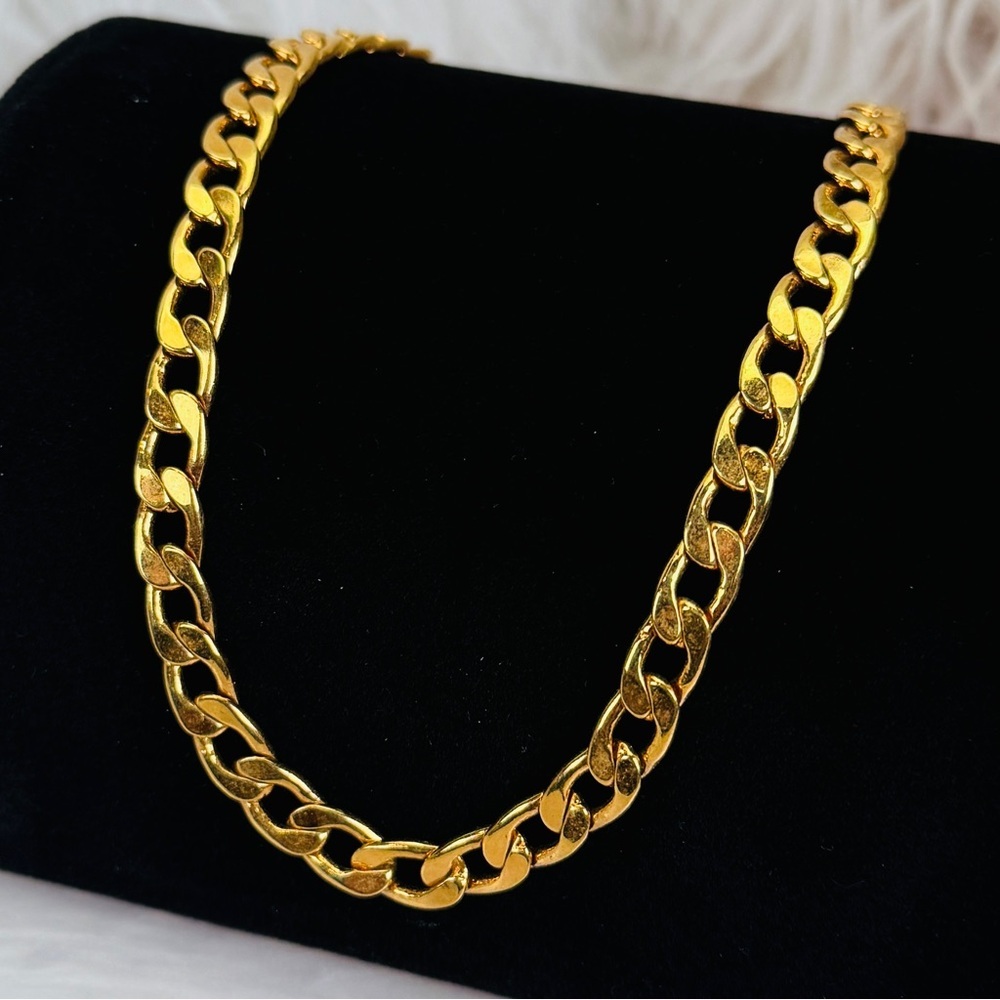 Vintage weighted Goldtone Chain Necklace